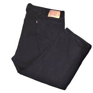 Levi’s 501 Black Jeans W54 L29 Button Fly Relaxed Straight Fit Water Less